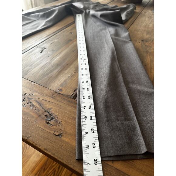 Lafayette 148 New York Dress Bleecker Pants Size 8 Virgin Wool blend Side Zip - Picture 4 of 12